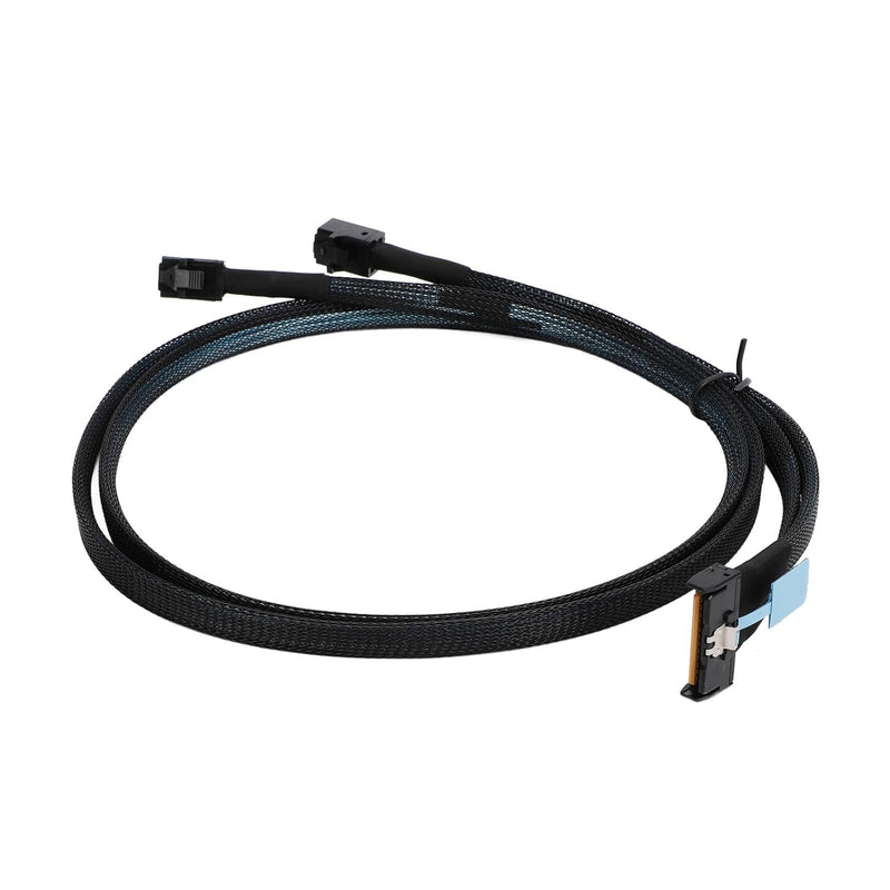 Plyisty MCIO 8i auf 2*SFF-8643 Kabel, MCIO 8i 74Pin auf SAS HD SFF-8643, PCIE 5.0, 32 GT/s Übertragu