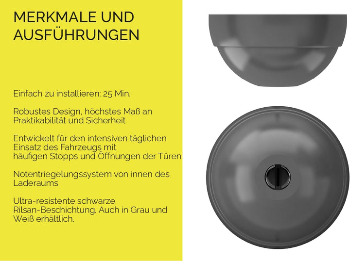 UFO MERONI SERRATURE - Ufo3 Comfort Sicherheitsschloss Transporter, Einbruchschutz Wohnmobil für Lie