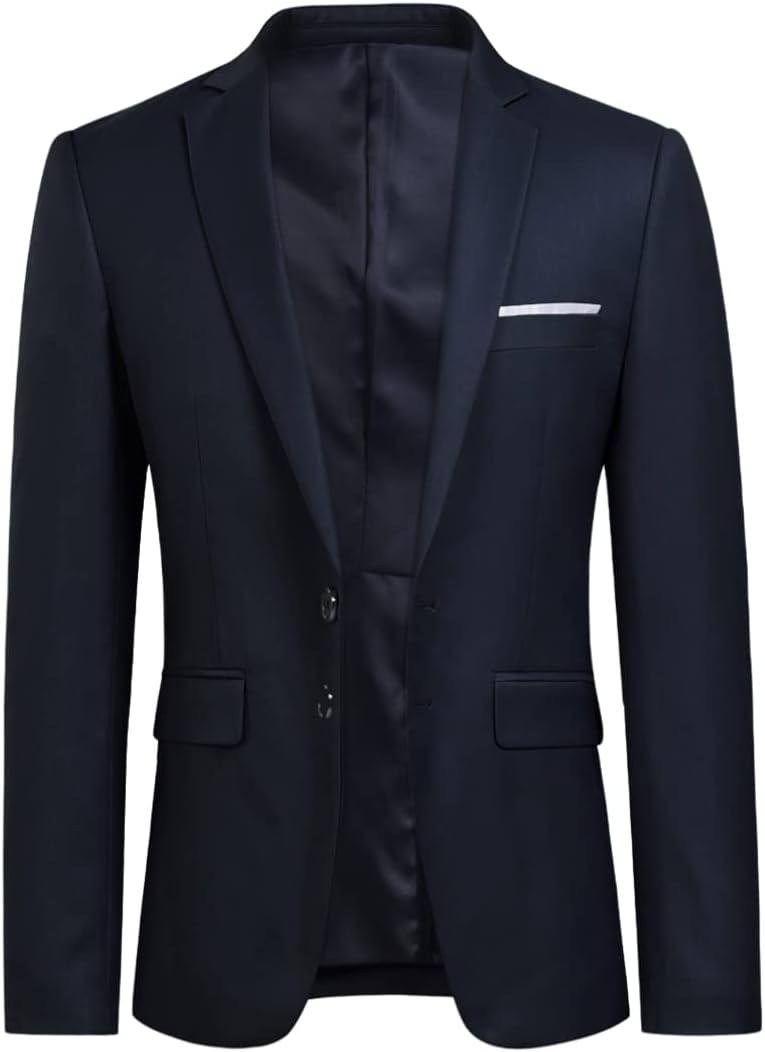YOUTHUP Herren Anzug 2 Teilig Anzüge Modern Slim Fit Herrenanzug für Business Hochzeit Sakko Hose S