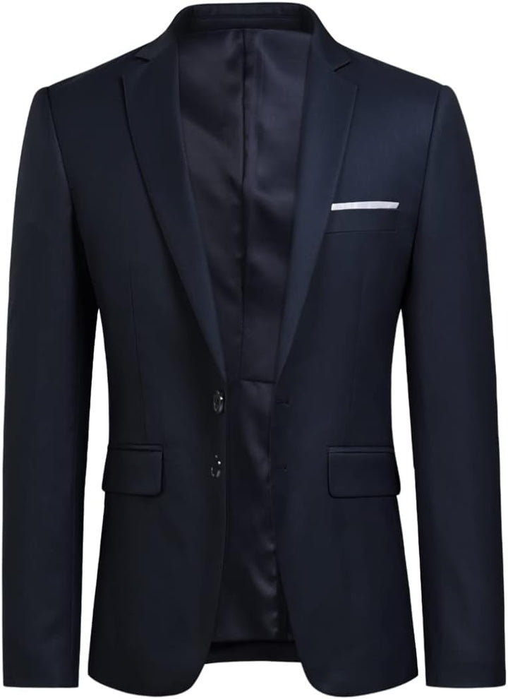 YOUTHUP Herren Anzug 2 Teilig Anzüge Modern Slim Fit Herrenanzug für Business Hochzeit Sakko Hose XS
