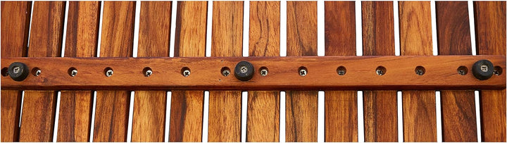 asinox TEK4A5080 Duschmatte aus Teakholz, Rechteck, 80 cm, Single