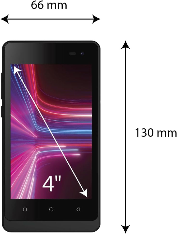 Logicom - Mobiltelefon mit Gesichtserkennung – Smartphone Le Wave – (10,2 cm (4 Zoll) Display – 8 GB