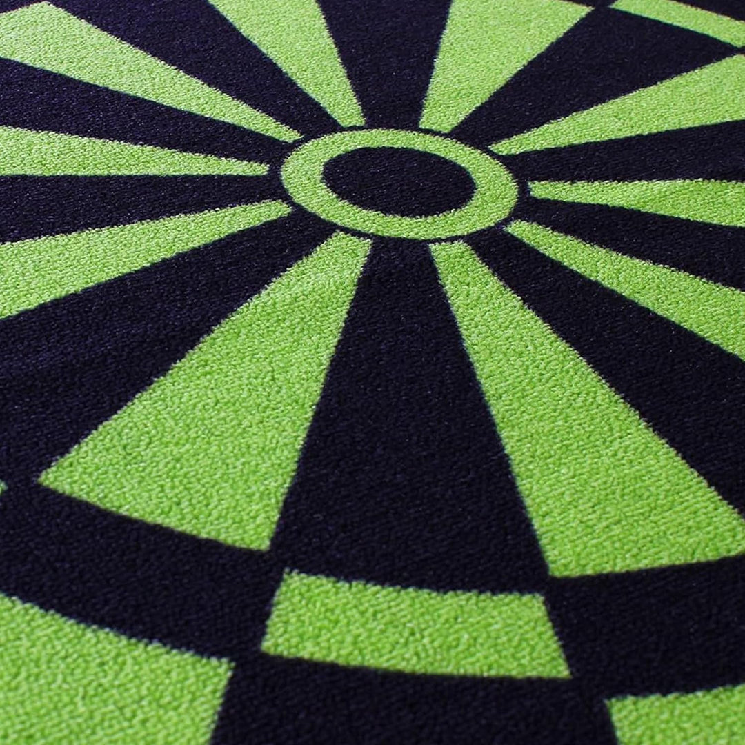 Kingpower Dartteppich mit Abwurflinie, Dart Zubehör mit Motiv, Dartmatte mit Oche, pflegeleichter Te