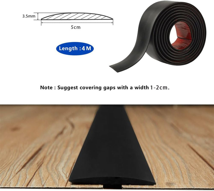 4M Flacher Bodenübergangsleiste Selbstklebender Übergangprofil Türschwellen-Übergangsvinyl Laminat-B