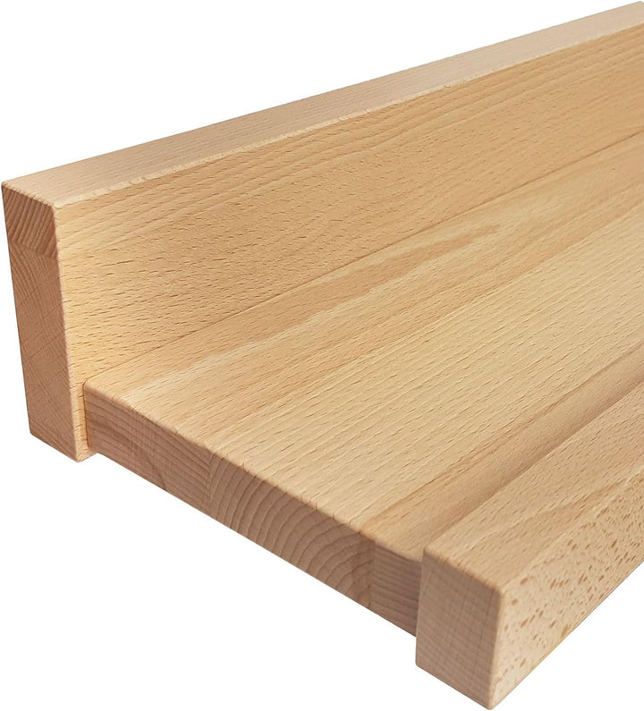 Erst-Holz Bucheablage Regal Fotoleiste für Bilder Bücher und Deko in DREI verschiedenen Längen V-90.