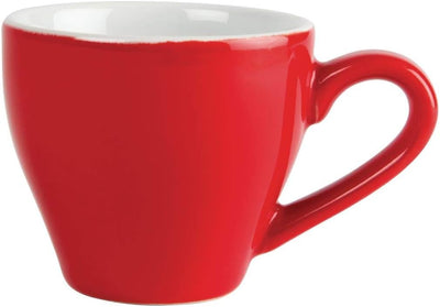 Olympia gk070 Café Espresso Tasse, 100 ml, 3,5 OZ, Rot (12 Stück), Rot