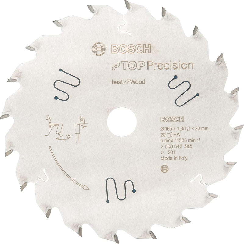 Bosch Accessories Bosch Professional 1x Kreissägeblatt Top Precision Best für Wood (Holz, Sägeblatt