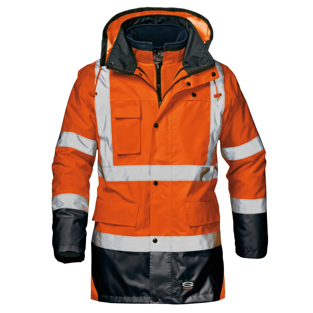 Sir Safety System MC4124E1XX "Motorway Split" Warnschutz-Jacke, Warnschutz-gelb, Grösse XX XXL, XXL