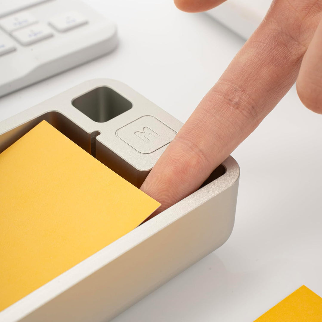 Notizzettelbox Zettelbox Zettelkasten aus Aluminium für A8 Notizzettel Karteikarten Lernkarten– Prem