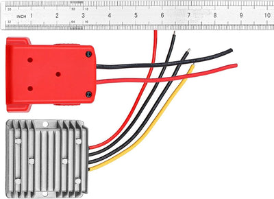 Step Down DC Spannungswandler für Milwaukee 18V auf 12V Batterie Dock Power 180W Inverter Connector