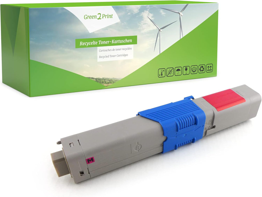 Green2Print Toner Magenta 1500 Seiten ersetzt Oki 46508714 passend für Oki MC363DN, MC363, C332DNW,
