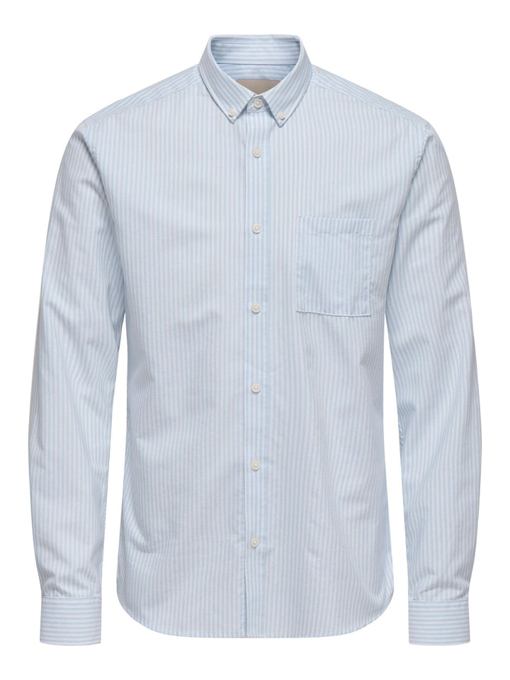 Only & Sons Male Oxford Hemd ONSALVARO Oxford Hemd S Bright White, S Bright White