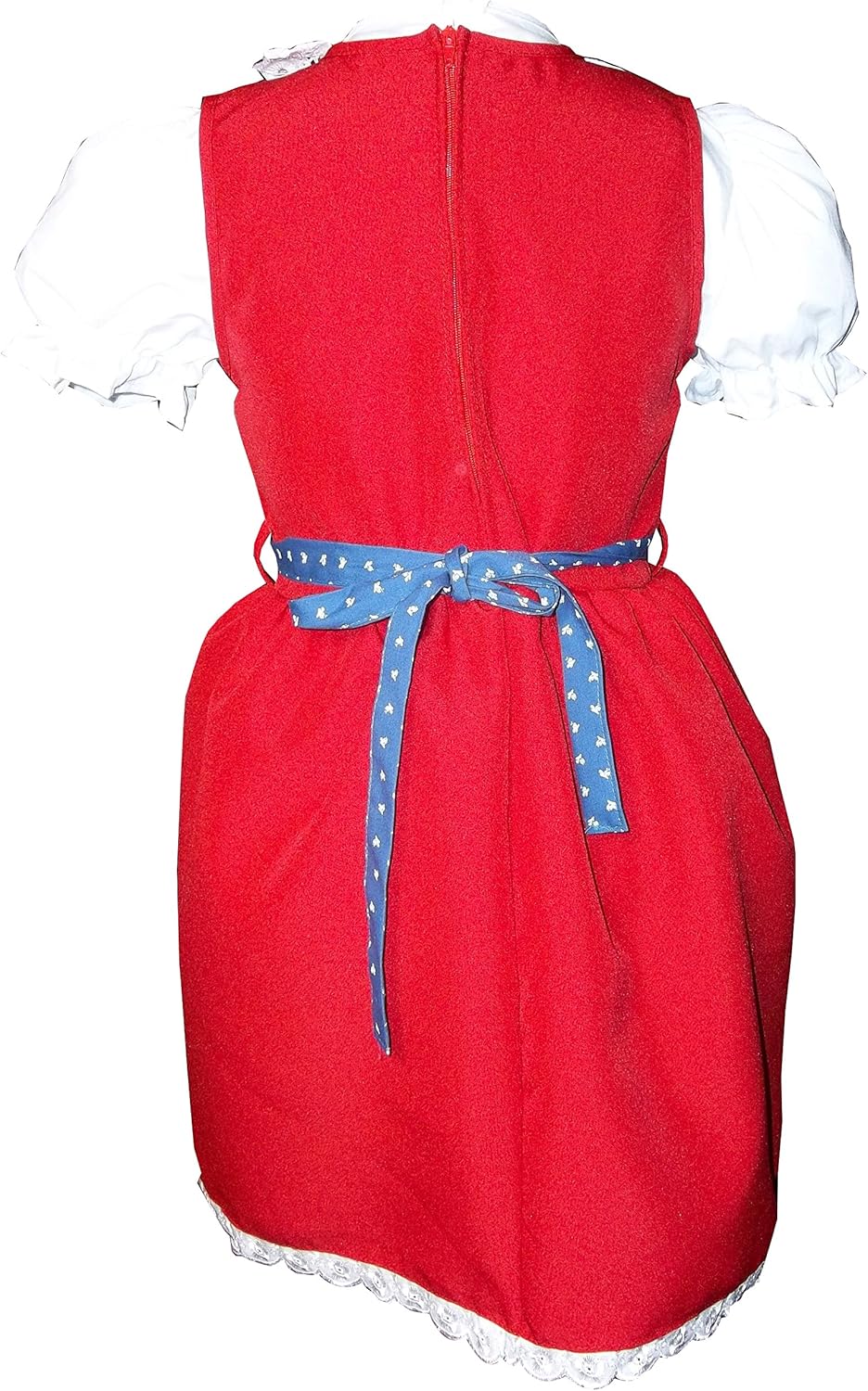 Schrammel Blumenrankerl Schürze Festliches Kinderdirndl Edelstickerei 74-80 Frenchblue, 74-80 French