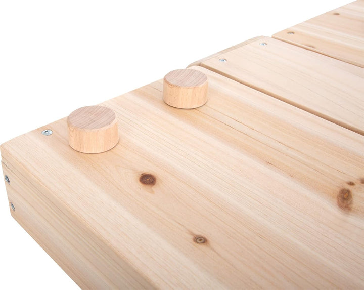 Small Foot Matschküche kompakt aus Holz, praktische Outdoorküche in kompakter Grösse mit Rädern, ab