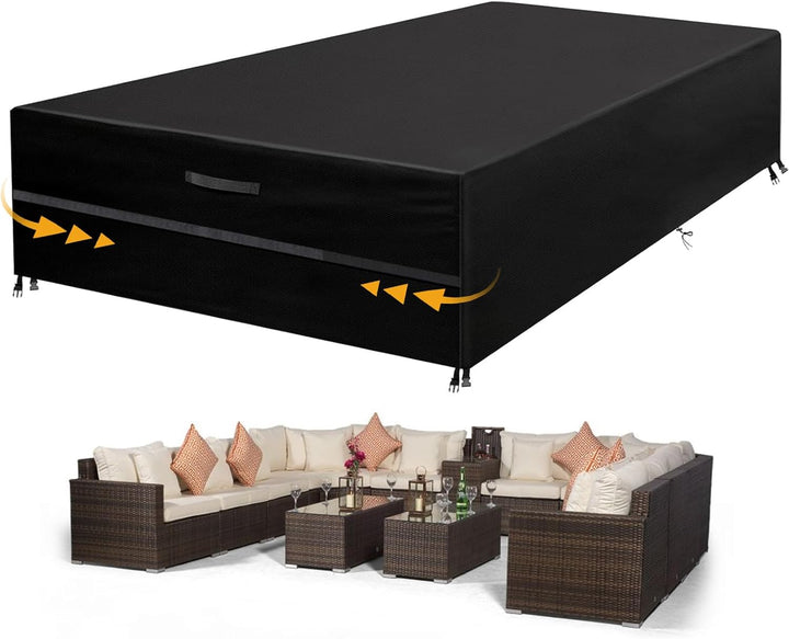 GARPROVM Abdeckung für Gartenmöbel, Abdeckplane Gartenmöbel Schutzhülle für Gartenmöbel Wasserdicht