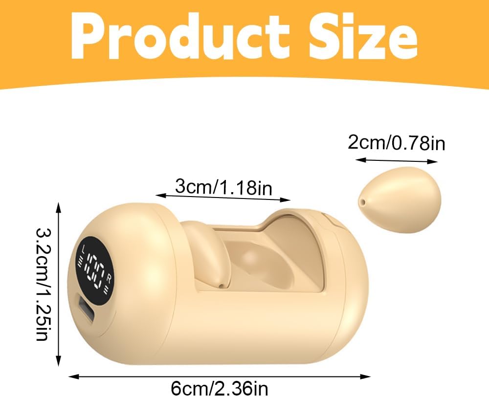 Mini Unsichtbare Kopfhörer Bluetooth Kabellos, Unsichtbare Kleine Schlaf Kopfhörer, In Ear Kleinste