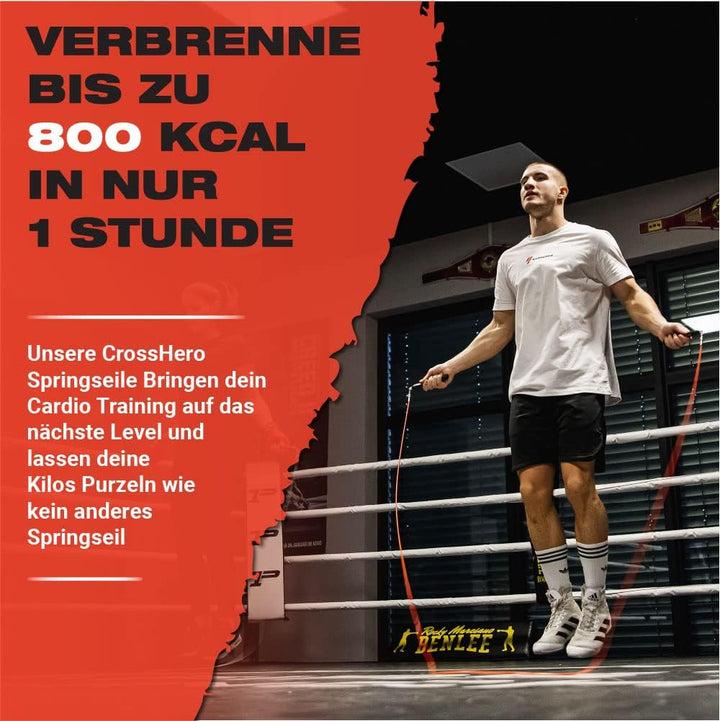 4athletics Premium Springseil Lightweight Set Springseil zum Ganzkörpertraining L - Bis Grösse 189 C