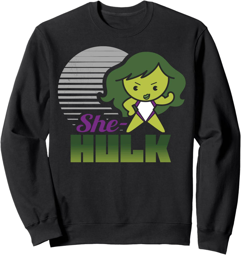 Marvel She-Hulk Strong Cute Kawaii Flew Logo Sweatshirt