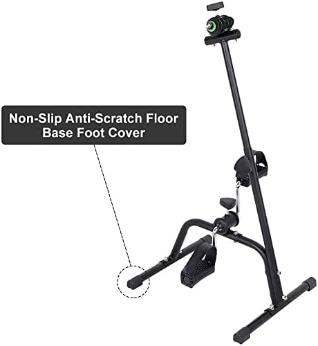 Wakects Doppel-Pedale für Arme und Beine, Mini-Heimtrainer für Übungen zu Hause, Heimtrainer für Arm