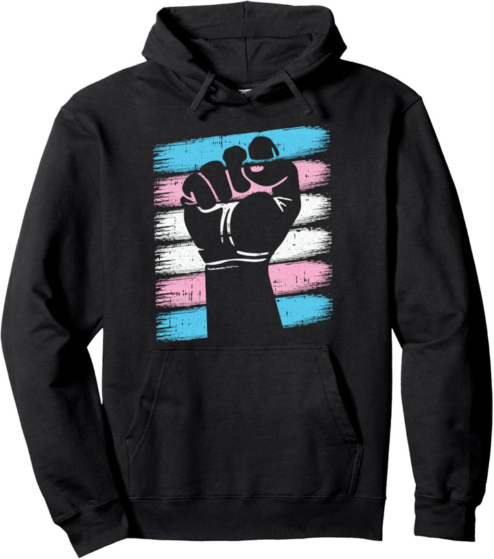 Power Fist Trans-gender Pride Social Justice Equality LGBTQ Pullover Hoodie
