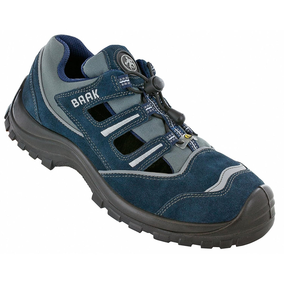 BAAK Sicherheitsschuhe Pit Sports S1P ESD rutschfeste Halbschuhe, Grösse 48, blau, 7013 48 EU, 48 EU
