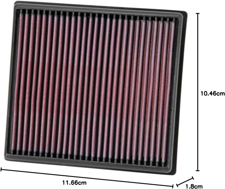 K&N 33-2996 Motorluftfilter: Hochleistung, Prämie, Abwaschbar, Ersatzfilter,Erhöhte Leistung, 2011-2
