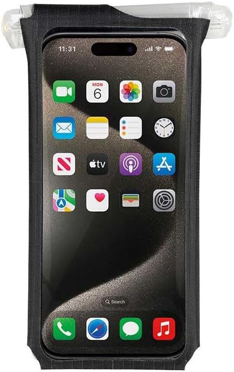 Topeak Unisex – Erwachsene Phone DryBag L Smartphone-Schutzhülle, Schwarz, 17,3 x 9,4 x 1,3 cm