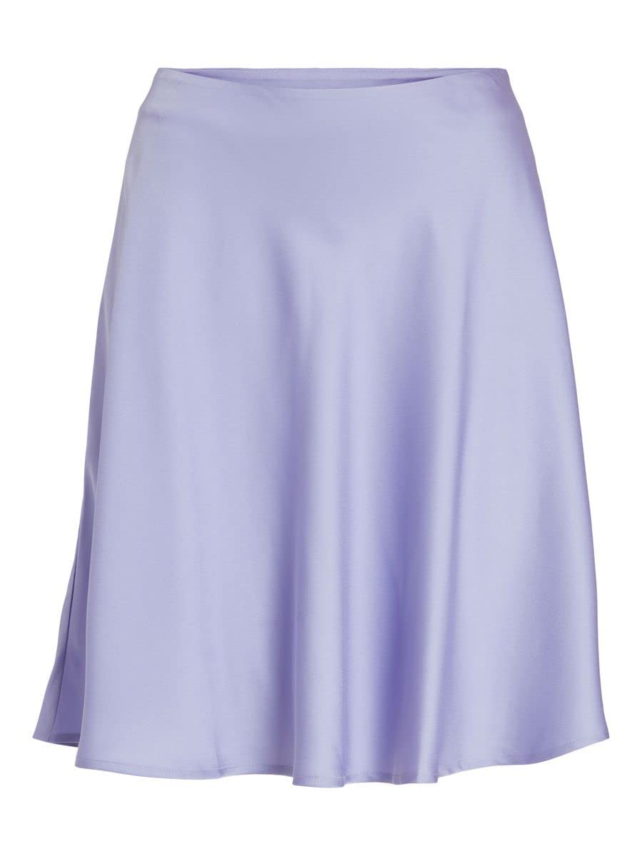 Vila Damen Viellette Hw Short Skirt/Su-Noos Rock 42 Sweet Lavender, 42 Sweet Lavender