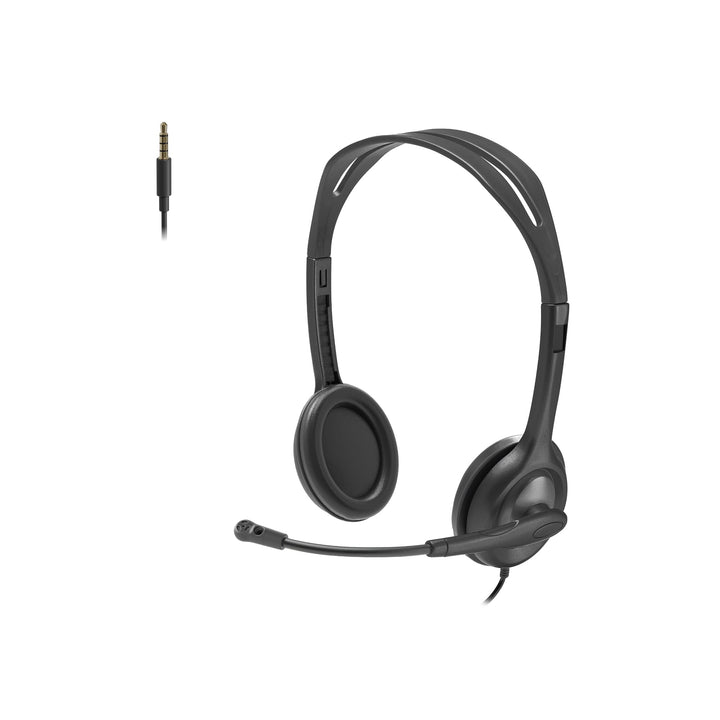 Logitech H111 Stereo Headset mit 3,5mm Klinkenstecker für EDU Kunstleder-Kissen, Kunstleder-Kissen