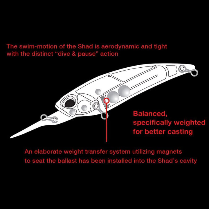 Realis Shad 59 MR, Ghost Minnow