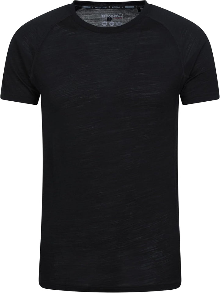Mountain Warehouse Summit Merino Herren T-Shirt Unterhemd Thermounterwäsche Funktionsunterwäsche Ski