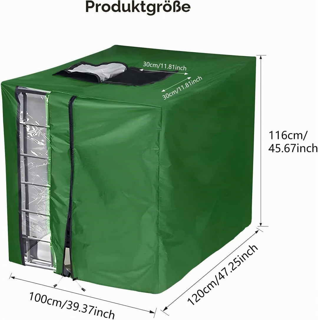 420D 1000L IBC Tank Abdeckung Upgrade,Abdeckplane IBC Container 1000l für Wassertank mit Reissversch