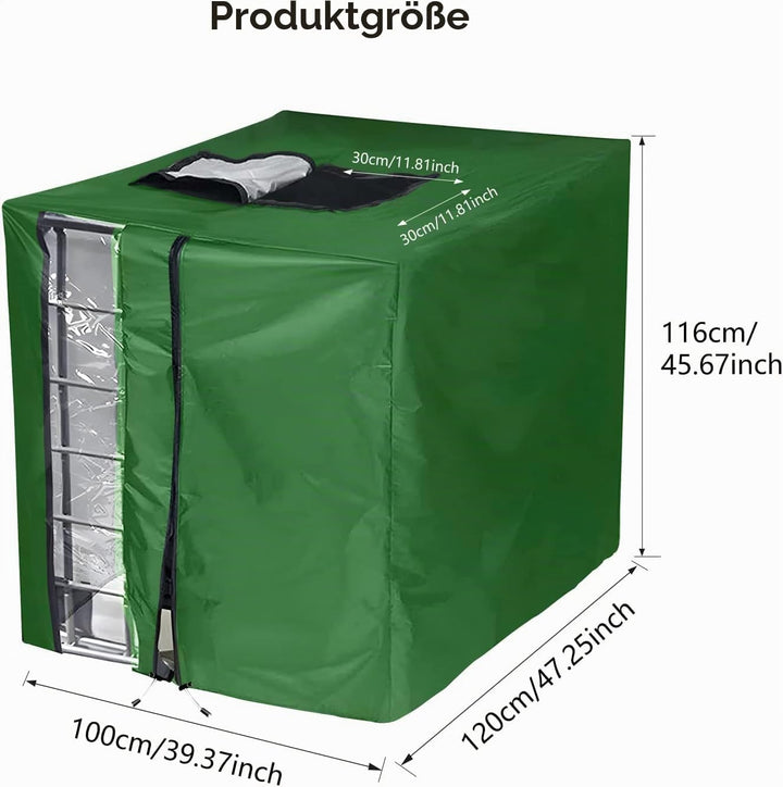 420D 1000L IBC Tank Abdeckung Upgrade,Abdeckplane IBC Container 1000l für Wassertank mit Reissversch