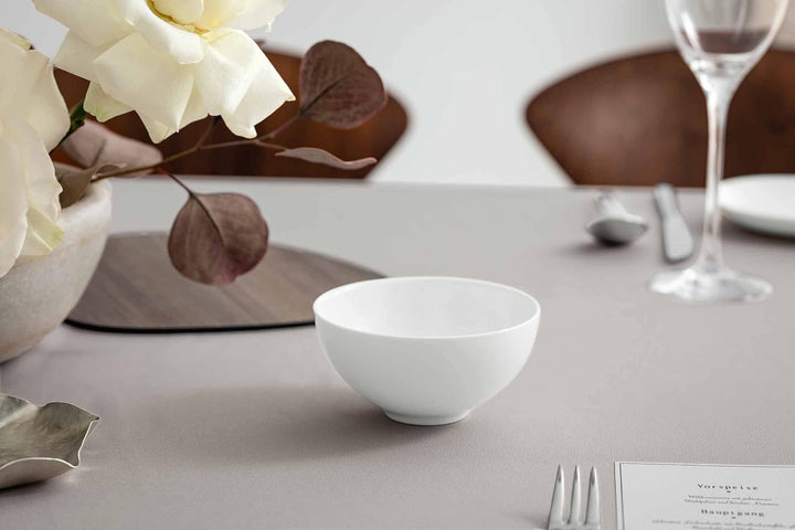 Villeroy & Boch Royal Suppenschale, 6er Set, 11 cm, Premium Bone Porzellan, Weiss