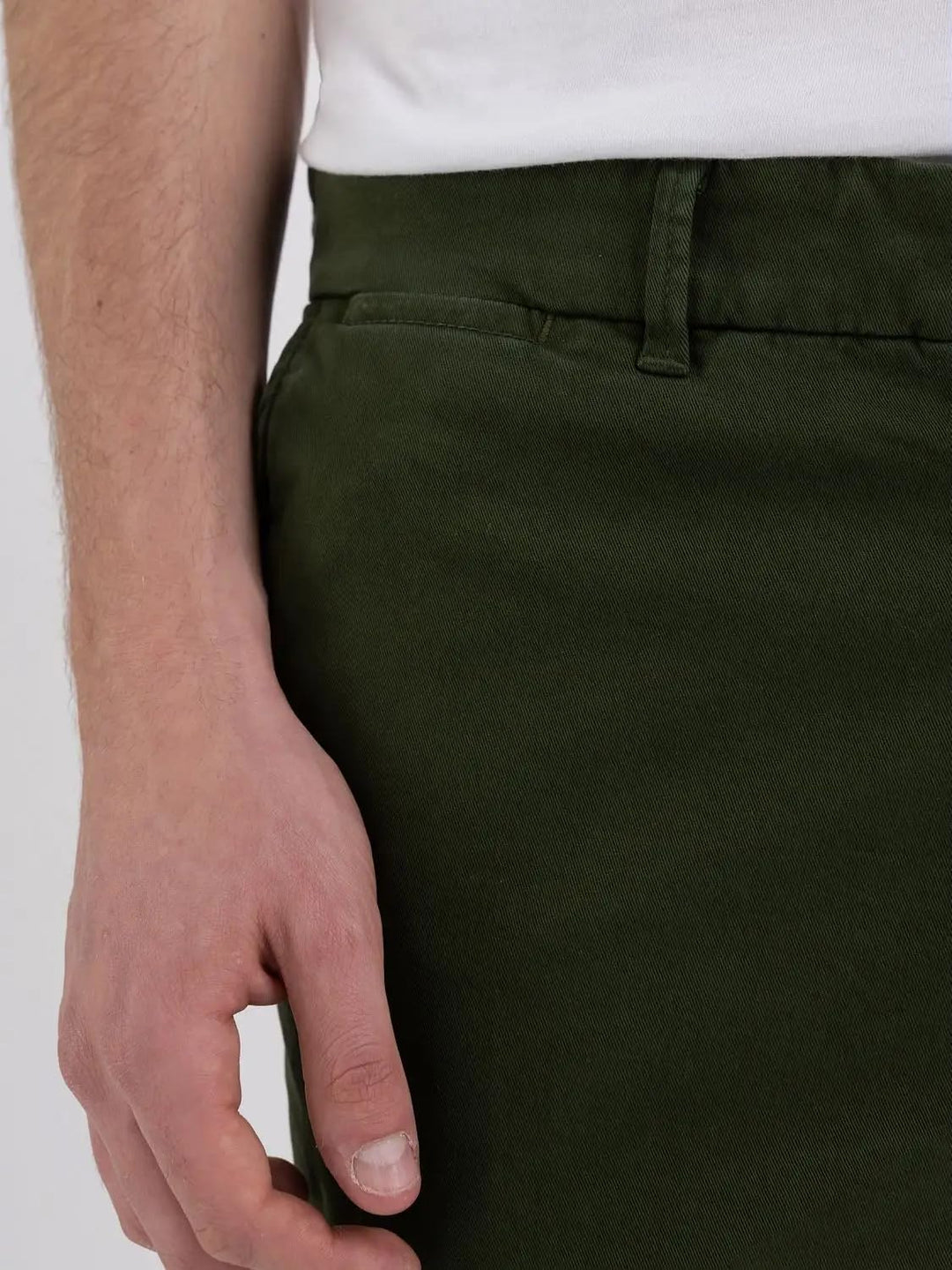 Replay Herren Chino Brad Straight-Fit aus Comfort Denim 27W / 30L Forest Green 312, 27W / 30L Forest