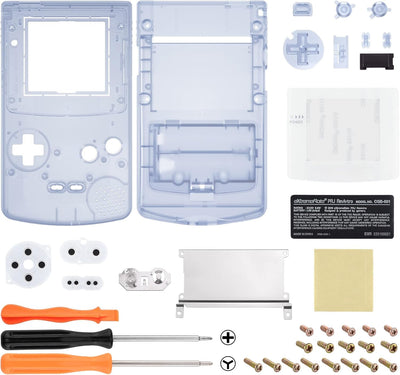 eXtremeRate Full Gehäuse&Tasten für Gameboy Color, DIY-Ersatz IPS Ready Upgraded Case Hülle für gbc