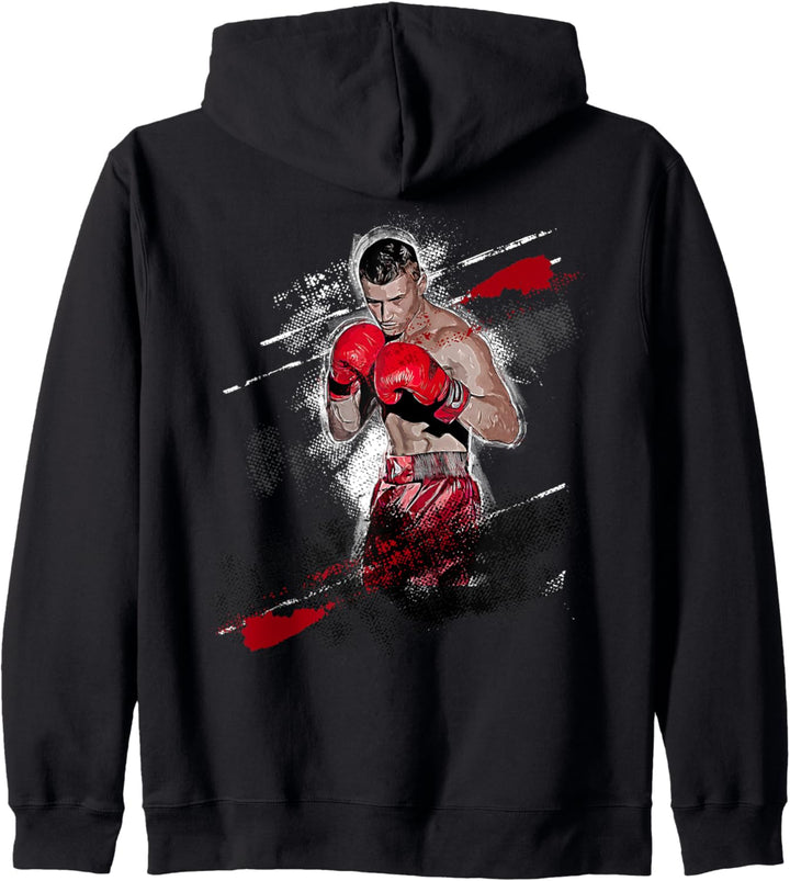 Boxer Motivational Vintage Boxsport auf einem Ring Kapuzenjacke