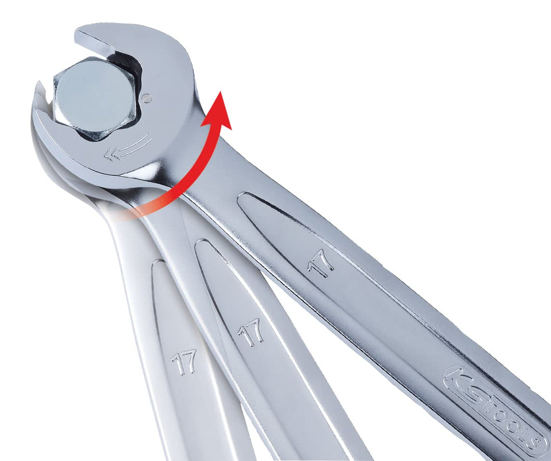 KS Tools 503.5228 DUO GEARplus Ringmaulschlüssel,Maul-Ratschenfunktion 30mm, Farbig