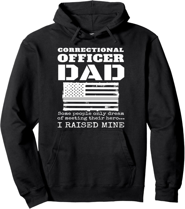 Stolzer Justizvollzugsbeamter Vater Vater Sohn Tochter Amerikaner Pullover Hoodie