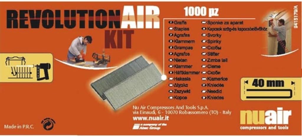 Aerotec 9045260 Klammern 40 x 5,7 mm, 1000 Stück