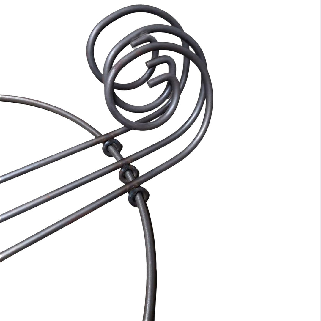 Staudenhalter - Rankhilfe rund 40cm massiv in Volleisen 8mm für Hortensien - Rosen, Gartendeko Pflan