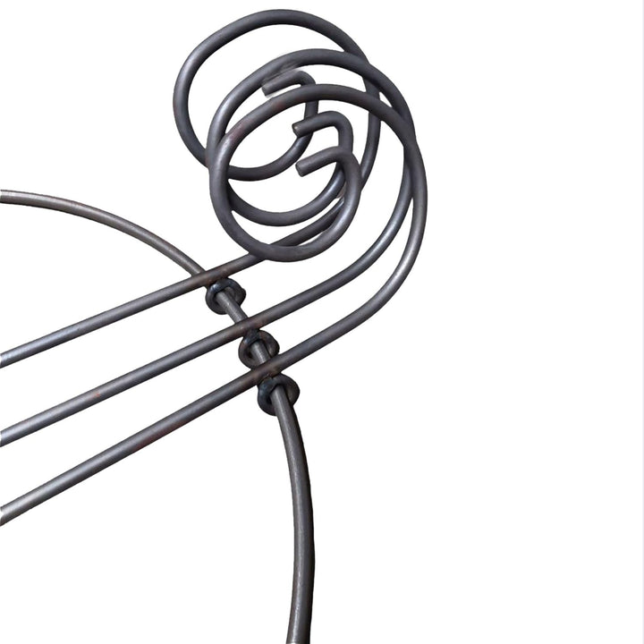 Staudenhalter - Rankhilfe rund 40cm massiv in Volleisen 8mm für Hortensien - Rosen, Gartendeko Pflan