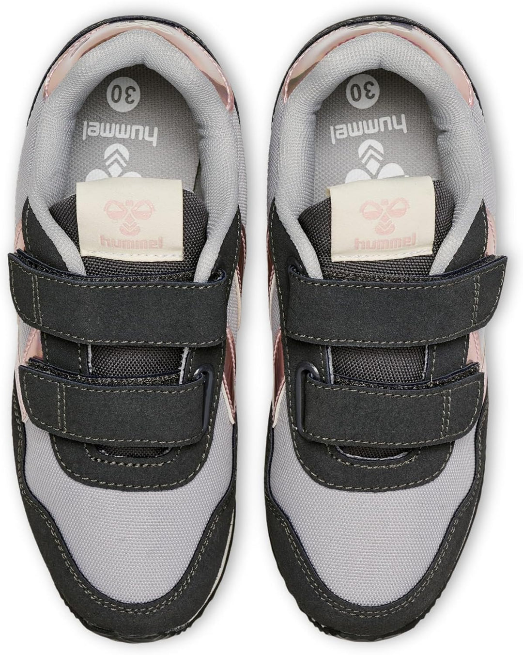hummel Klettverschluss Sneaker Low Reflex Double Kinder Grösse 28 EU Asphalt, 28 EU Asphalt