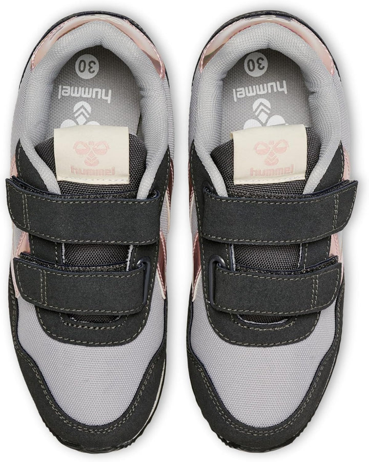 hummel Klettverschluss Sneaker Low Reflex Double Kinder Grösse 28 EU Asphalt, 28 EU Asphalt