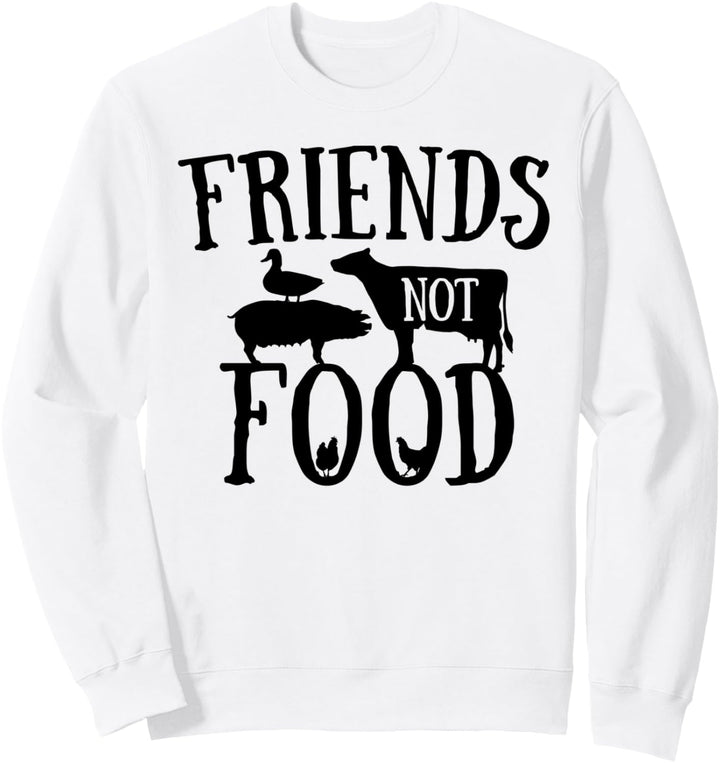 Vegan Friends Not Food Veganismus Geschenkidee Veggie Green Sweatshirt