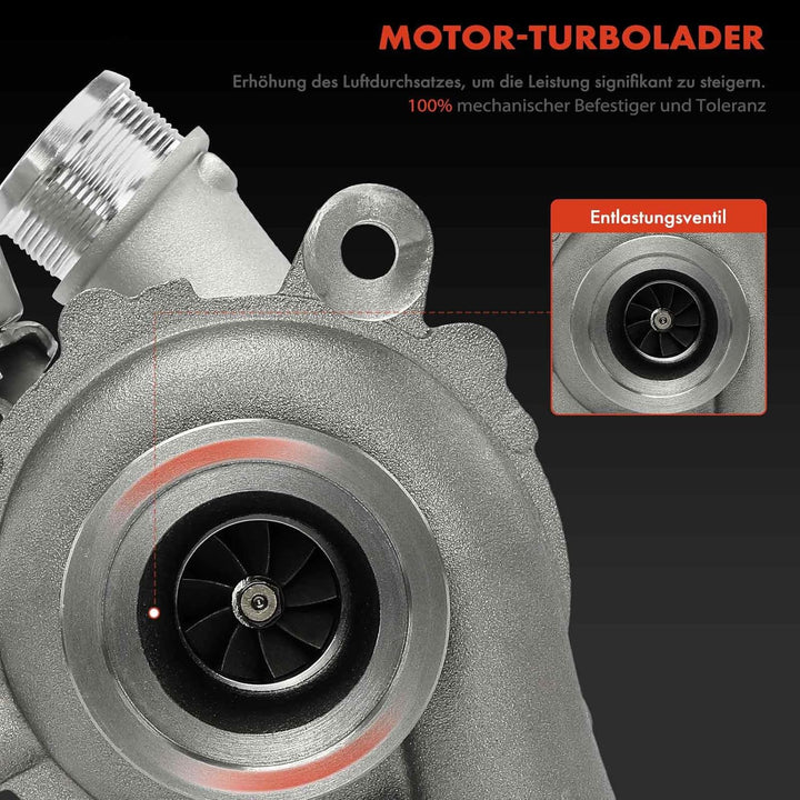 Frankberg Turbolader Abgasturbolader mit Dichtungen Diesel Kompatibel mit S60 II 134 2.0L 2010-2015