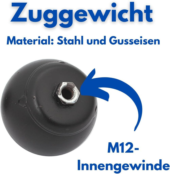 pokm toolsmarket - 200mm / 2,5kg Reinigungsset Schornsteinbesen Set Kaminbürste Kaminbesen + Zugseil