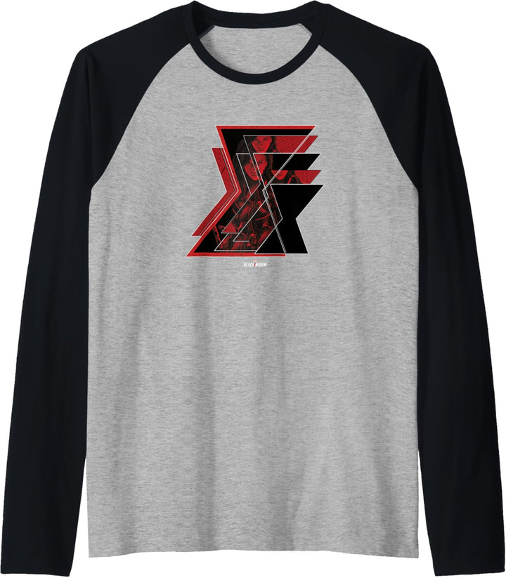 Marvel Black Widow Big Three Logo Raglan