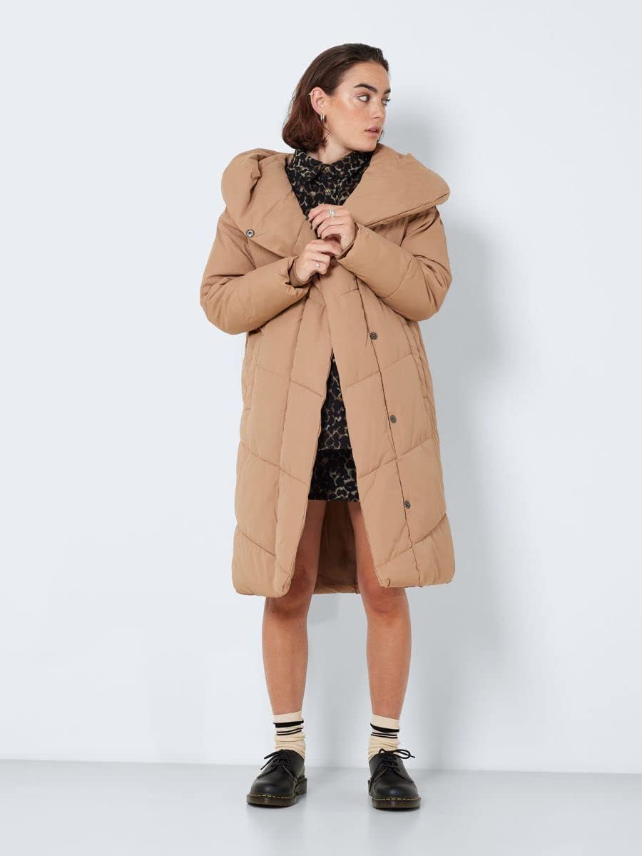Noisy may Damen Nmtally L/S Long Jacket Bg Noos Jacke XS Tigers Eye/Detail:dtm Lining, XS Tigers Eye