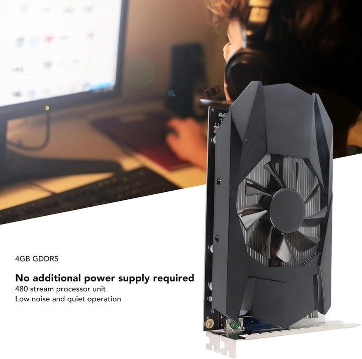 PC Grafikkarte für RADEON HD 7670, Computer Grafikkarte mit Windforce-Kühlsystem Gaming Grafikkarte